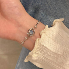 Opal Space Bracelet Zircon Starlight Bangles Party Jewelry Pack