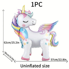 Unicorn and Horse Balloon Assembly Kit DIY Party Layout
