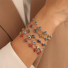 Personalized Women's Hand Jewelry Turkey Devil's Eye Bracelet