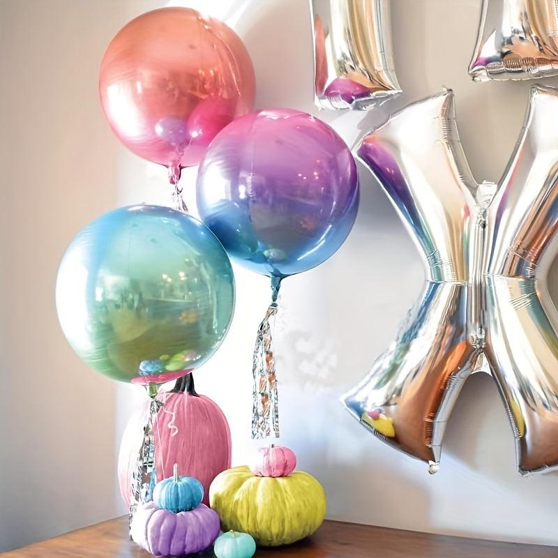 5pcs 3D Round Ball Gradient Photo Balloon Party Birthday Wedding Decoration