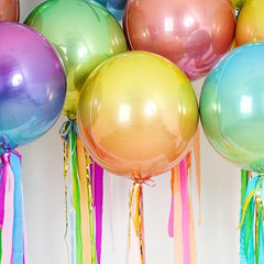 5pcs 3D Round Ball Gradient Photo Balloon Party Birthday Wedding Decoration