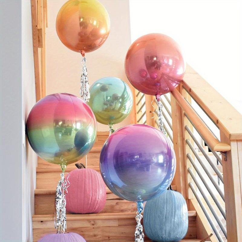 5pcs 3D Round Ball Gradient Photo Balloon Party Birthday Wedding Decoration