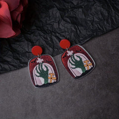 Halloween Monster Hand Dangle Earrings Punk Cartoon Style Classic Halloween Gift