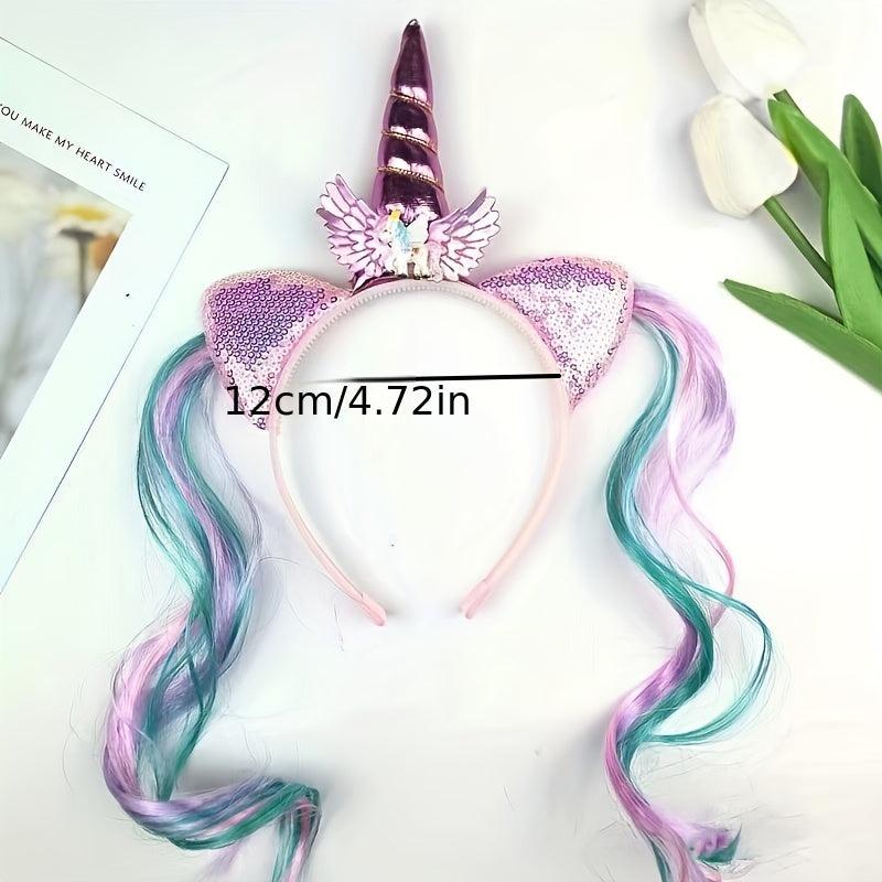Sparkling Unicorn Headband for Birthday Parties and Festivals