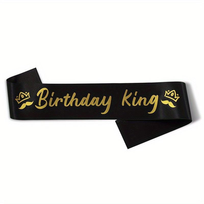 1pc Birthday King & Queen Sash Party Favors Decoration