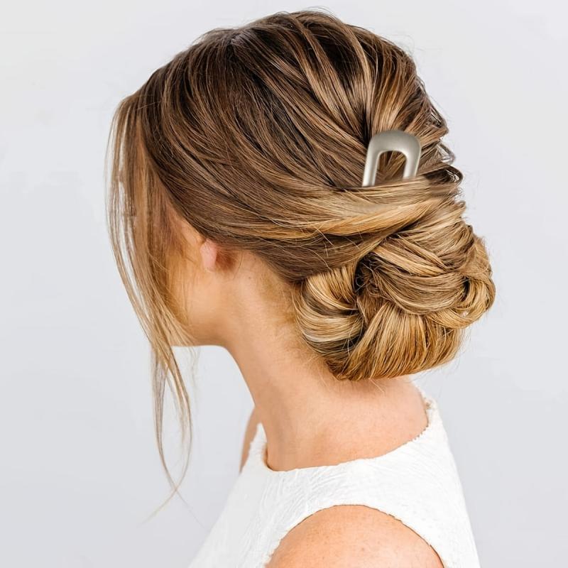 Metal Vintage U Shaped Hair Pins Hair Sticks Chignon Hair Accessories