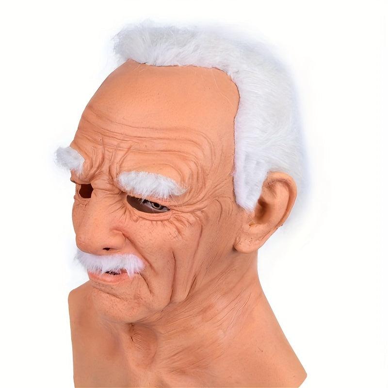 Whitehead Latex Head Mask Halloween Party Costume Accessory Horror Decor