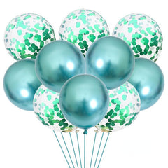 10pcs Macaroon Latex Confetti Metallic Balloons Anniversary Wedding Birthday