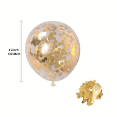 10pcs Macaroon Latex Confetti Metallic Balloons Anniversary Wedding Birthday