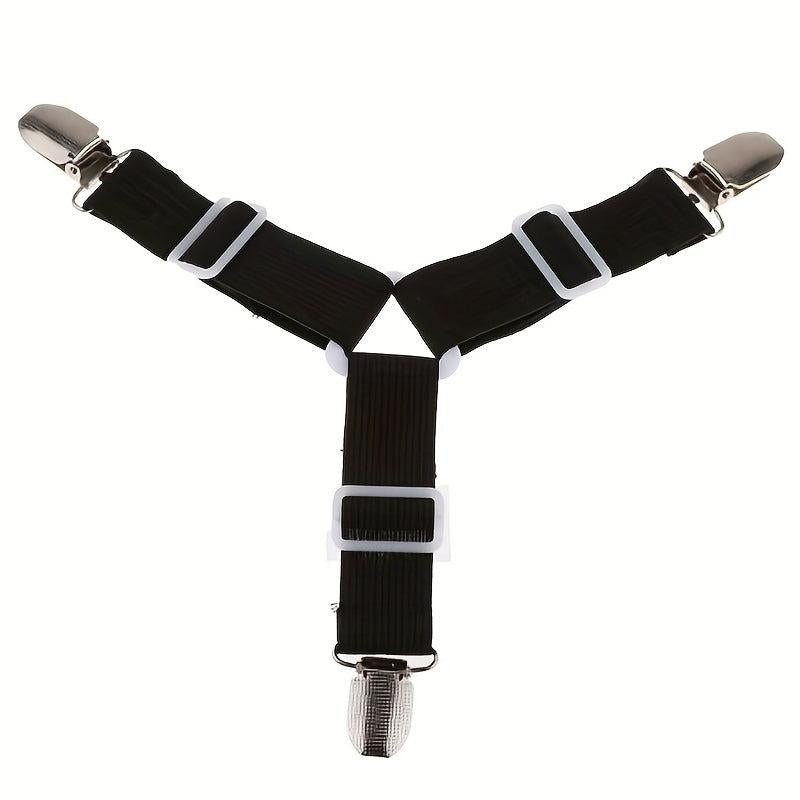 Adjustable Bed Sheet Fixers, Sofa Tablecloth Fixing Belt - Anti-slip Clips