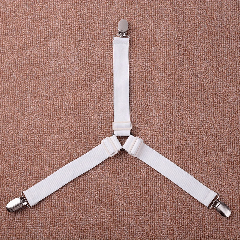 Adjustable Bed Sheet Fixers, Sofa Tablecloth Fixing Belt - Anti-slip Clips