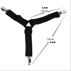 Adjustable Bed Sheet Fixers, Sofa Tablecloth Fixing Belt - Anti-slip Clips