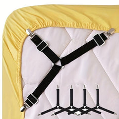 Adjustable Bed Sheet Fixers, Sofa Tablecloth Fixing Belt - Anti-slip Clips