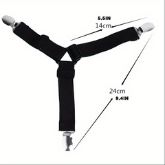 Adjustable Bed Sheet Fixers, Sofa Tablecloth Fixing Belt - Anti-slip Clips
