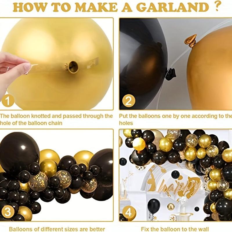 Garland Arch Kit Golden Confetti Graduation Party Decoration