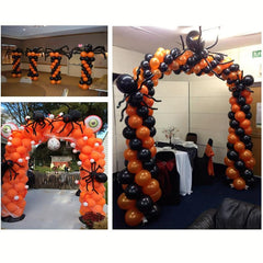 Halloween Balloon Garland Arch Kit with Spider Web & Spider Balloons