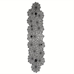 Halloween Spider Web Lace Table Runner 44 96cmx180 Fireplace Towel