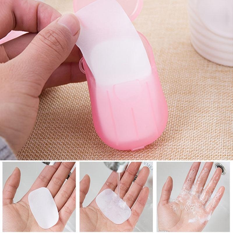 20pcs Mini Soap Paper, Portable for Decor