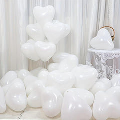 50 Heart Shaped Latex Balloon Set Wedding Birthday Party Decoration