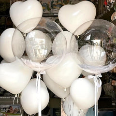50 Heart Shaped Latex Balloon Set Wedding Birthday Party Decoration