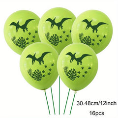 16pcs 30 Dinosaur Party Round Latex Balloon Kids Birthday Party Decoration