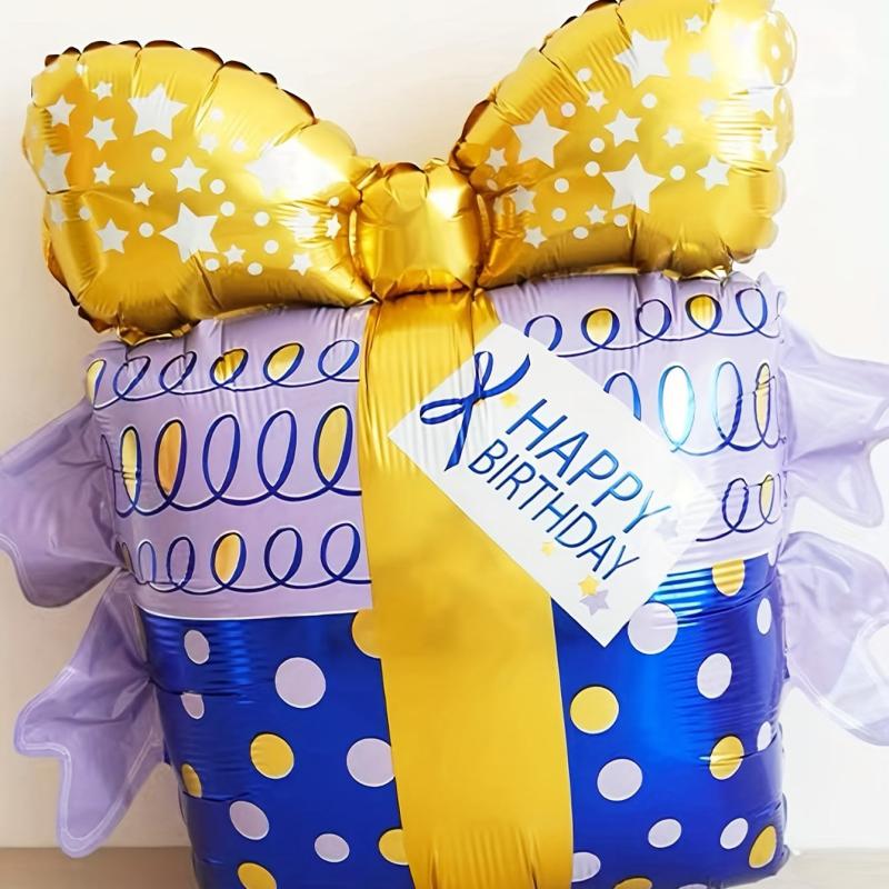 1pc Gift Balloon Happy Birthday Balloons Party Decor Supplies