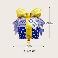 1pc Gift Balloon Happy Birthday Balloons Party Decor Supplies