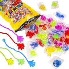 20pcs Glitter Sticky Hands Easter Egg Fillers Goody Bag Stuffers For Kids
