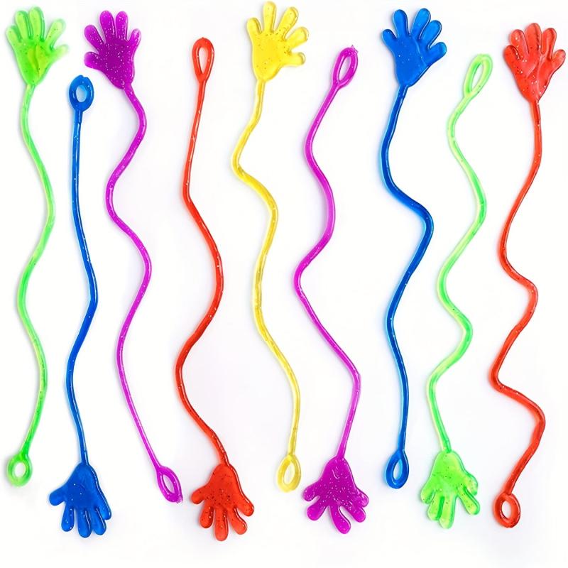 20pcs Glitter Sticky Hands Easter Egg Fillers Goody Bag Stuffers For Kids