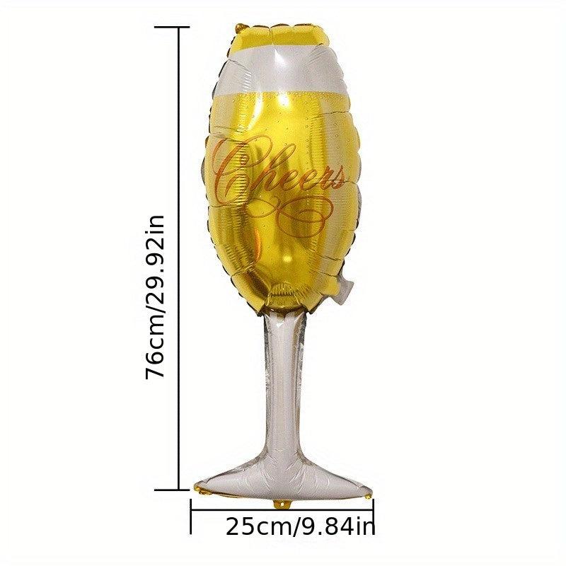 Champagne Glass Balloon for Birthday Party Decor