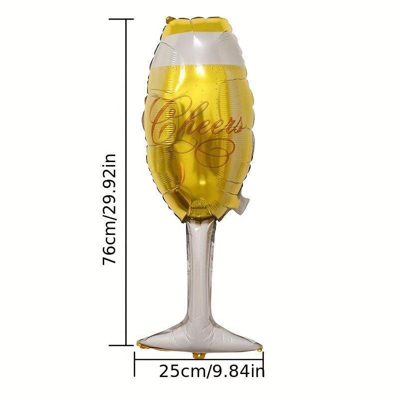 Champagne Glass Balloon for Birthday Party Decor