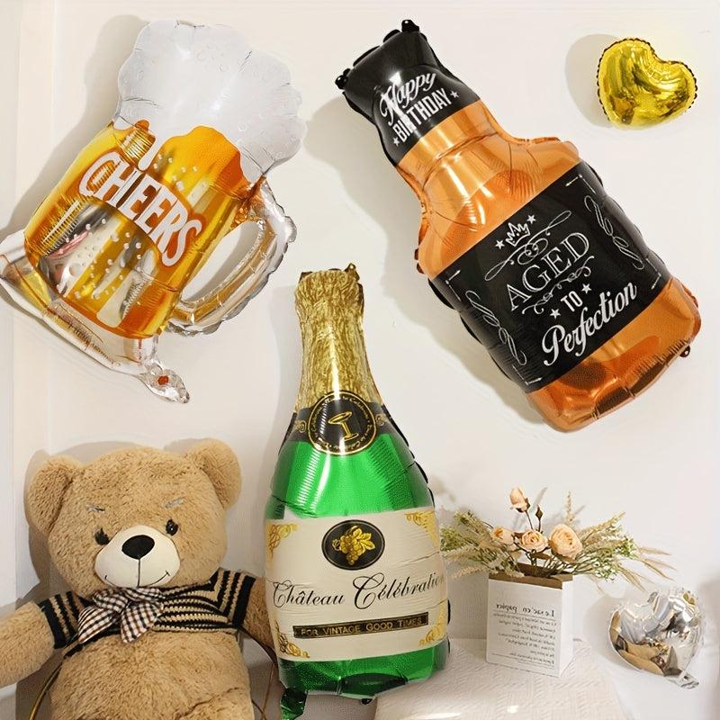 Champagne Glass Balloon for Birthday Party Decor