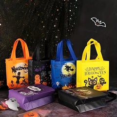 6pcs Halloween Treat Bags Goodie Tote Bags for Party Favor