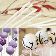 80pcs Plastic Lollipop Stick for Candy Chocolate Cake Pop Hard Candy