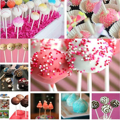 80pcs Plastic Lollipop Stick for Candy Chocolate Cake Pop Hard Candy