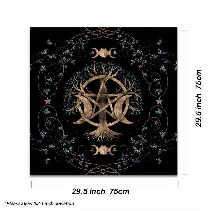 Tree Of Life Tarot Tablecloth Witchcraft Decor