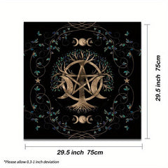 Tree Of Life Tarot Tablecloth Witchcraft Decor