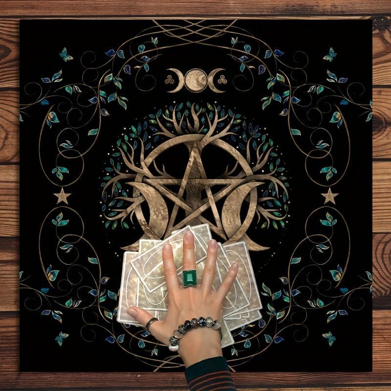 Tree Of Life Tarot Tablecloth Witchcraft Decor