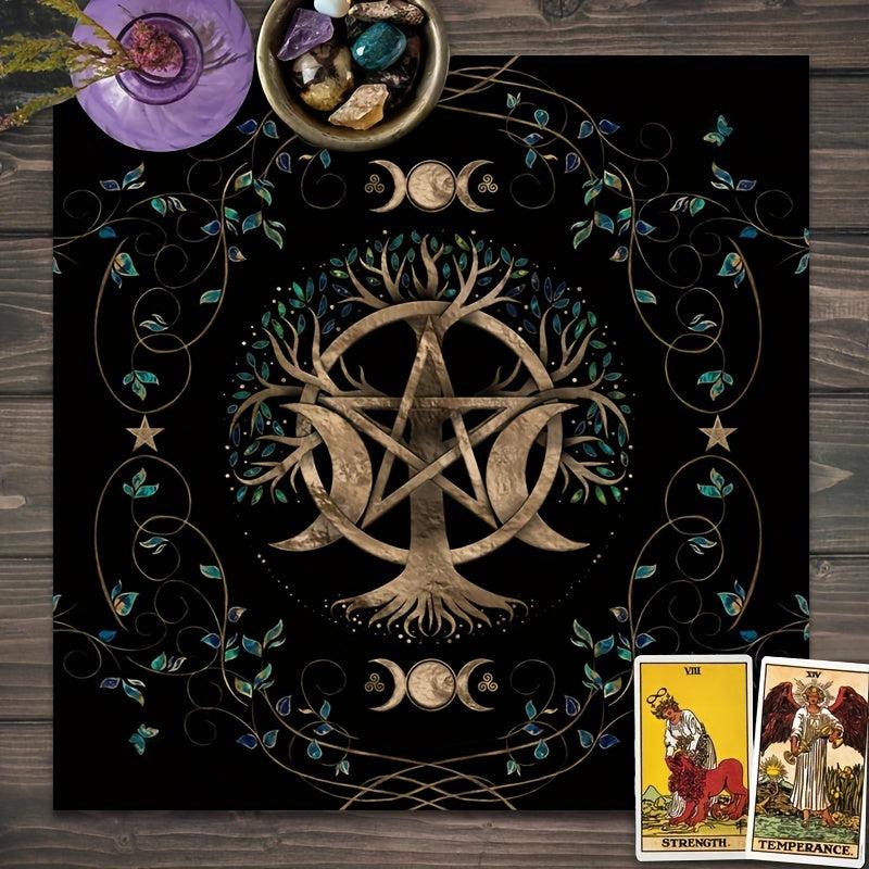 Tree Of Life Tarot Tablecloth Witchcraft Decor