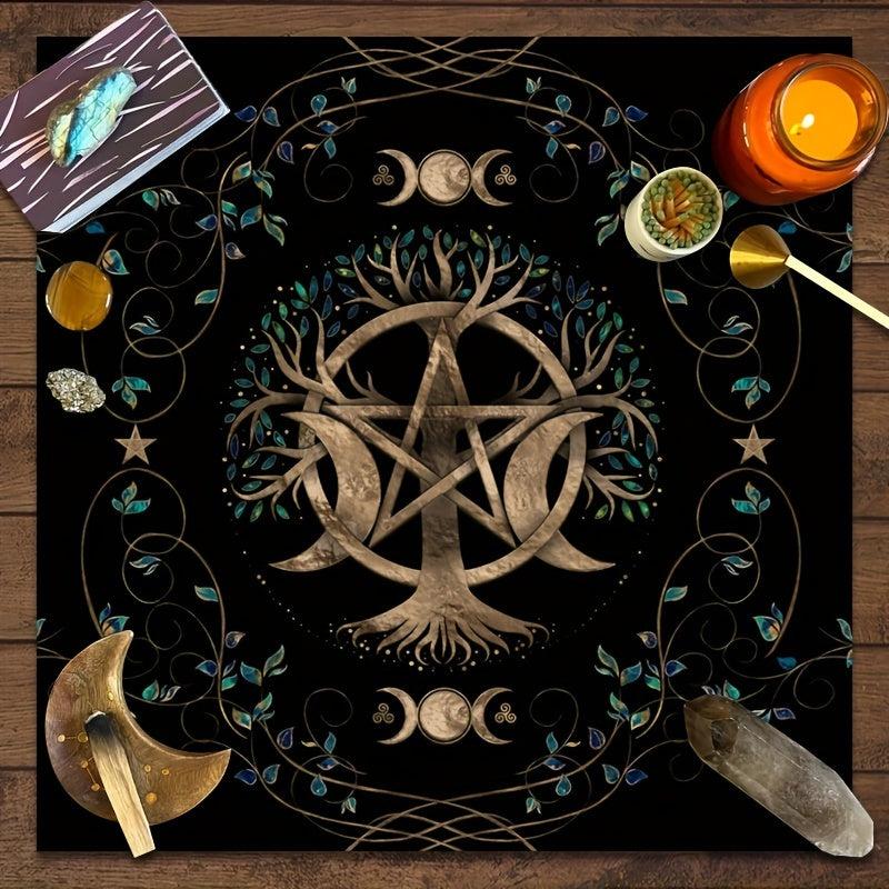 Tree Of Life Tarot Tablecloth Witchcraft Decor