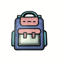 10pcs School Bags Shaped Candy Plastic Zipper Bags for Party Decors
