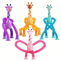 Giraffe Telescopic Suction Cup Toy Set for Kids