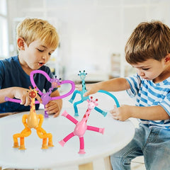 Giraffe Telescopic Suction Cup Toy Set for Kids
