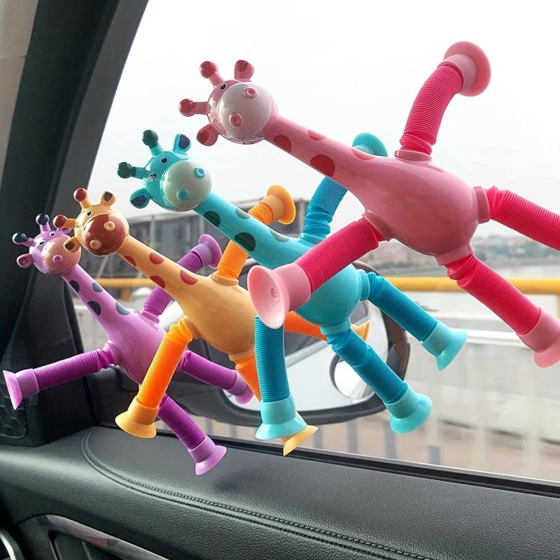 Giraffe Telescopic Suction Cup Toy Set for Kids