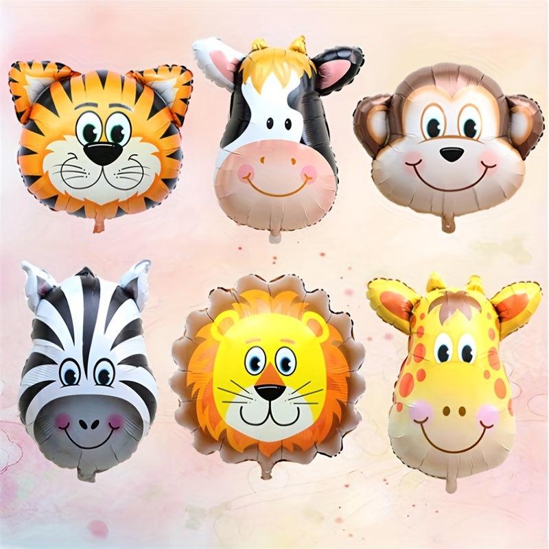 1pc Oversized Cow Head Aluminum Film Balloon Forest Party Decoration