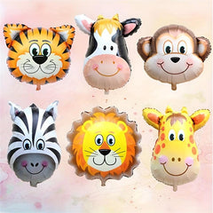 1pc Oversized Cow Head Aluminum Film Balloon Forest Party Decoration