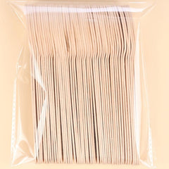 50pcs Disposable Wooden Utensils for Parties Holidays Birthdays Weddings
