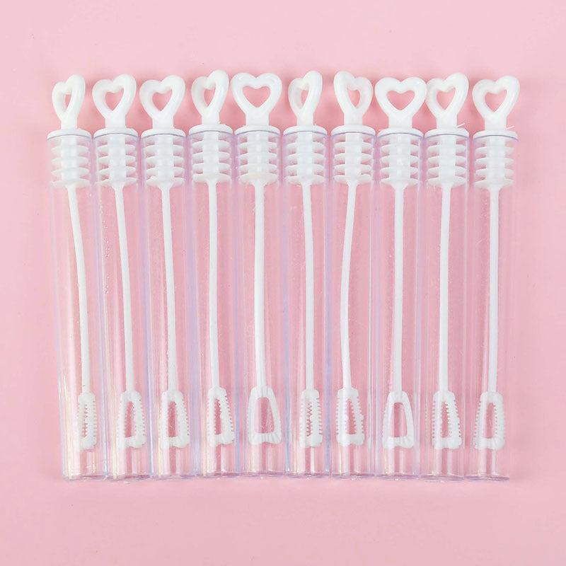 Love Heart Wand Tube Bubble Soap Bottle Wedding Baby Shower Favor