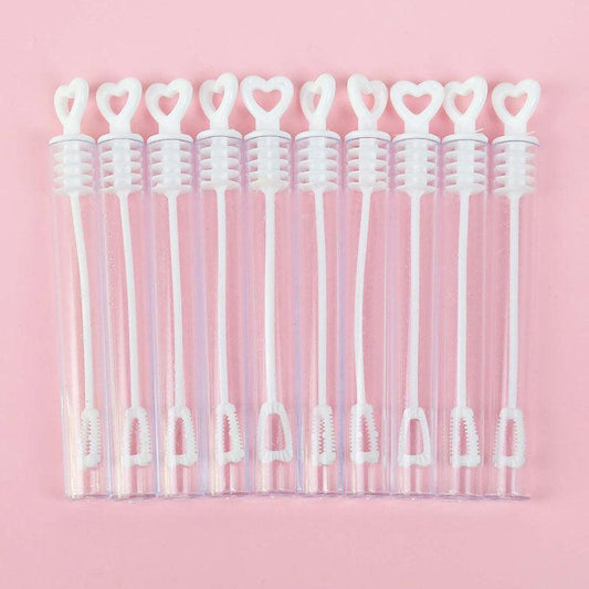 Love Heart Wand Tube Bubble Soap Bottle Wedding Baby Shower Favor