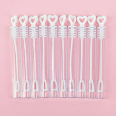 Love Heart Wand Tube Bubble Soap Bottle Wedding Baby Shower Favor